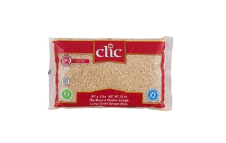 CLIC - RIZ BRUN A GRAIN LONG - 12/2 LBS - 10606