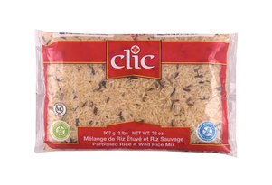 CLIC - MELANGE DE RIZ ETUVE & SAUVAGE - 12/2 LBS - 11236