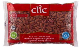 CLIC - HARICOT ROGNON ROUGE PALE - 12/2 LBS - 13006