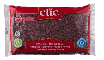 CLIC - HARICOT ROGNON ROUGE FONCE - 12/2 LBS - 13106