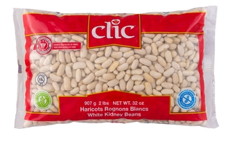 CLIC - HARICOT ROGNON BLANC - 12/2 LBS - 13206