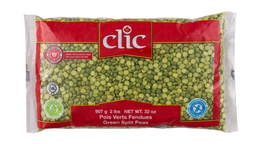 CLIC - POIS VERTS FENDUS - 12/2 LBS - 18106