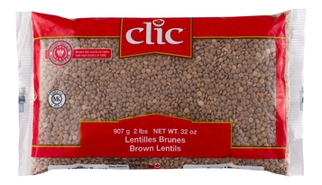 CLIC - LENTILLES BRUNES - 12/2 LBS - 21306