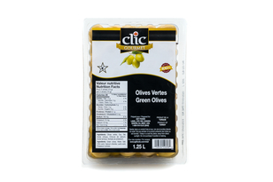 CLIC - VACUUM GREEN OLIVES - 12/1.25 L - 52696