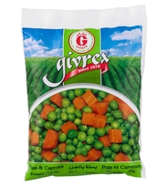 GIVREX - GREEN PEAS &CARROTS FROZEN - 20/400 G - 75277