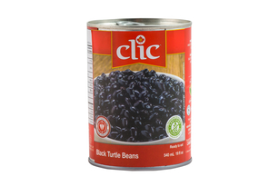 CLIC - HARICOTS TORTUE NOIR - 24/19 OZ - 77604