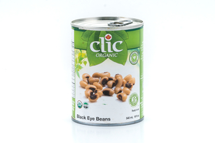 CLIC - ORGANIC BLACK EYE BEANS - 12/19 OZ - R0007