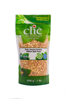 CLIC - ORGANIC YELLOW SPLIT PEAS - 6/454 G - R0315